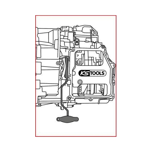 Entriegelungswerkzeug, Doppelkupplungsgetriebe KS TOOLS 150.2457 für