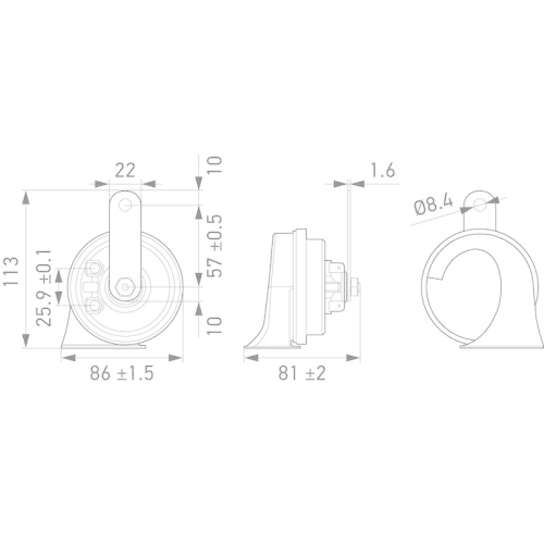 HELLA Fanfare 3FH 011 225-831 für AUDI BMW MERCEDES-BENZ SEAT SKODA VW