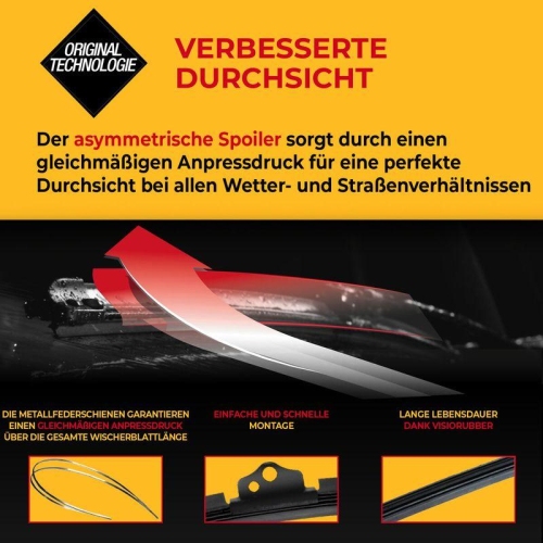 Wischblatt SWF 507876 CONNECT MADE IN GERMANY für AUDI, vorne