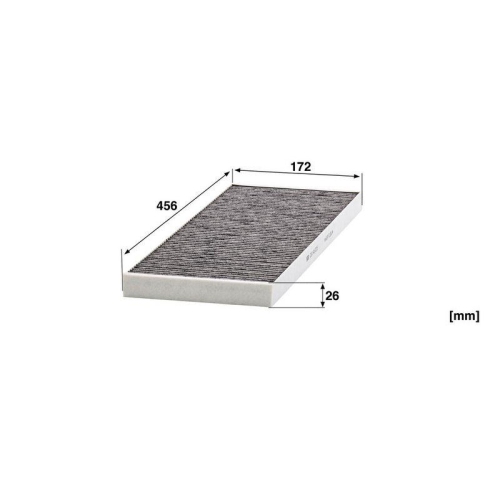 Filter, Innenraumluft MANN-FILTER CUK 46 025 f&uuml;r TESLA, unter der Mittelkonsole