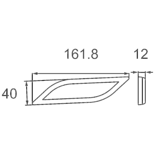 HELLA R&uuml;ckstrahler 8RA 013 347-021 SHAPELINE STYLE f&uuml;r BOMAG GRIMME