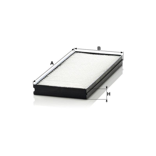 Filter, Innenraumluft MANN-FILTER CU 26 000-2 f&uuml;r KIA, hinter dem Handschuhfach