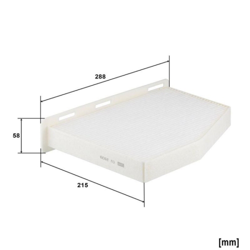 Filter, Innenraumluft MANN-FILTER CU 2939 f&uuml;r VAG, unterhalb des Handschuhfaches