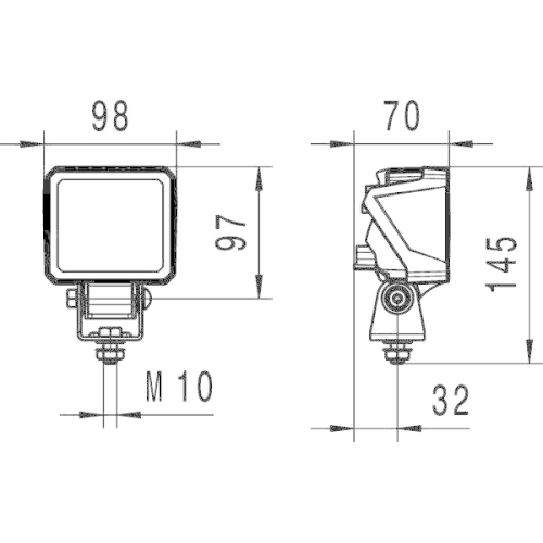 HELLA Arbeitsscheinwerfer 1GA 996 479-031 f&uuml;r