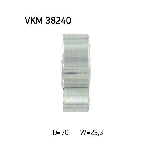 Umlenk-/F&uuml;hrungsrolle, Keilrippenriemen SKF VKM 38240 f&uuml;r BMW OPEL ROVER, links