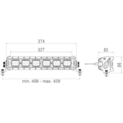 HELLA Arbeitsscheinwerfer 1GJ 360 001-002 für