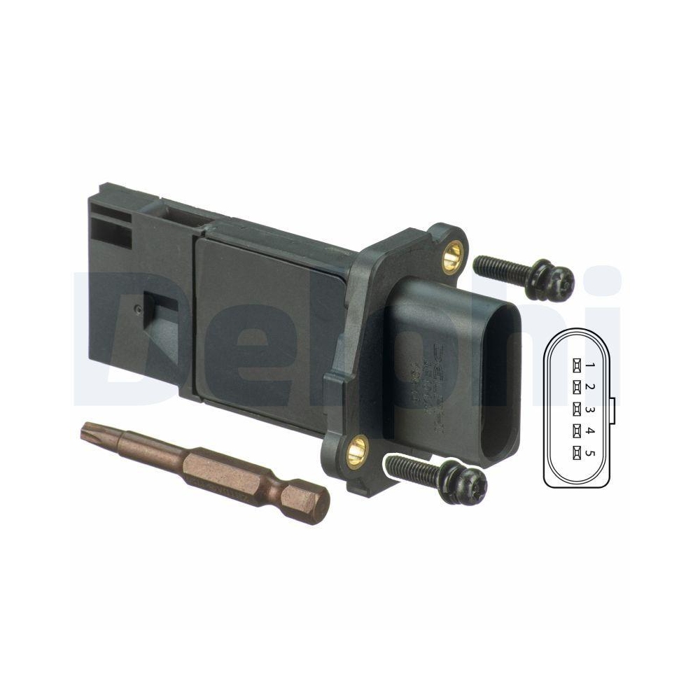 DELPHI AF10144-12B1 Luftmassenmesser f&uuml;r AUDI SEAT SKODA VW VAG HITACHI
