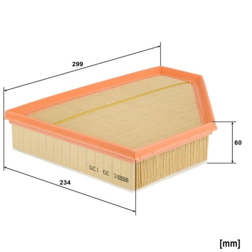 Luftfilter MANN-FILTER C 30 135 f&uuml;r BMW