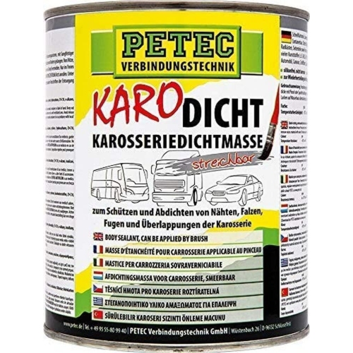 Dichtstoff PETEC 94130 Karo-Dicht, Karosseriedichtmasse grau für