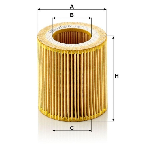 &Ouml;lfilter MANN-FILTER HU 816 z KIT f&uuml;r BMW