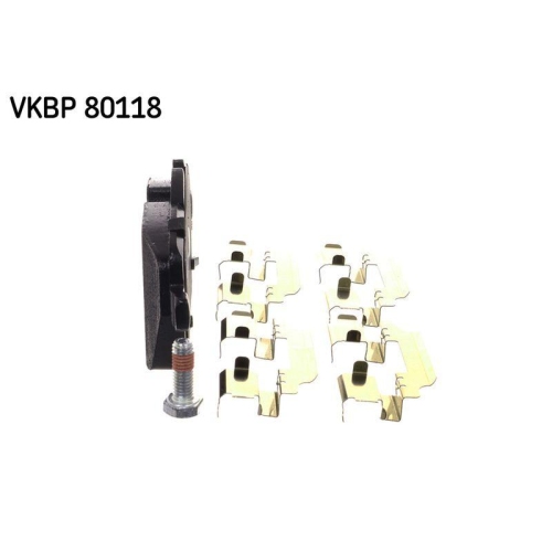 Bremsbelagsatz, Scheibenbremse SKF VKBP 80118 f&uuml;r BMW MINI, Vorderachse