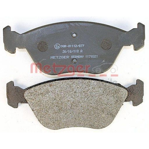 Bremsbelagsatz, Scheibenbremse METZGER 1170321 f&uuml;r ALFA ROMEO FIAT LANCIA