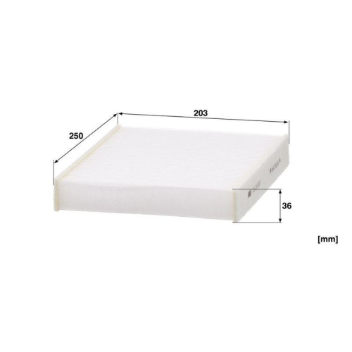 Filter, Innenraumluft MANN-FILTER CU 25 007 f&uuml;r FORD VOLVO
