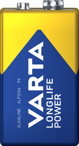 VARTA Longlife Power 9V Batterie langlebig und kraftvoll 1 Blister Batterien
