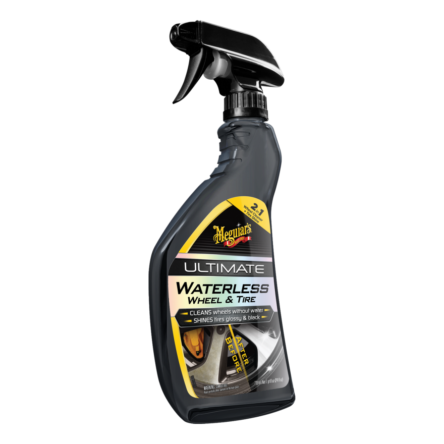Meguiars G190424EUMEG Ultimate Waterless Wheel 709ml & X1902EUMEG Bürste Medium