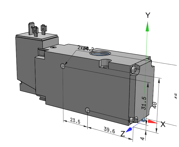 SMC VP542-5YO1-03FA, Pilotgesteuertes 3/2-Wege-Magnetventil