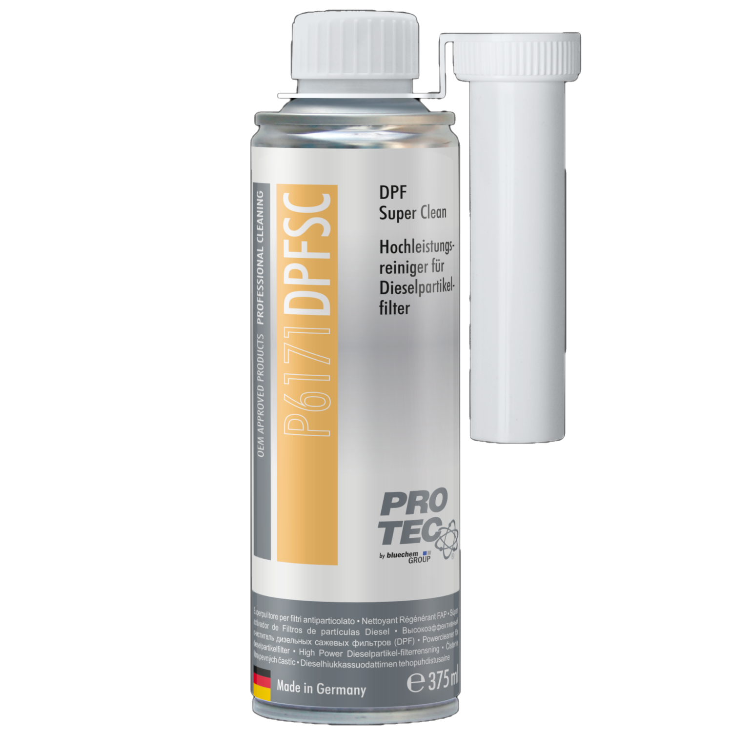PROTEC 4x 375 ml Hochleistungs-DPF-Reiniger P6171 Dieselpartikelfilter Additiv