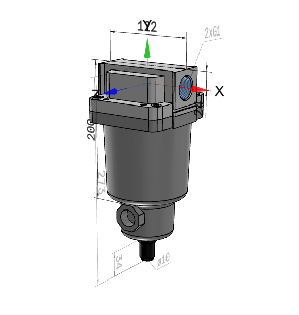 SMC AMG550C-F10D-R, Wasserabscheider