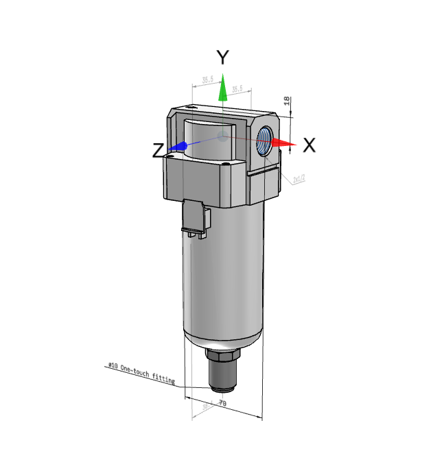 SMC AFM40-F04D-2-A, Wartungsgeräte in Modulbauweise, Mikrofilter