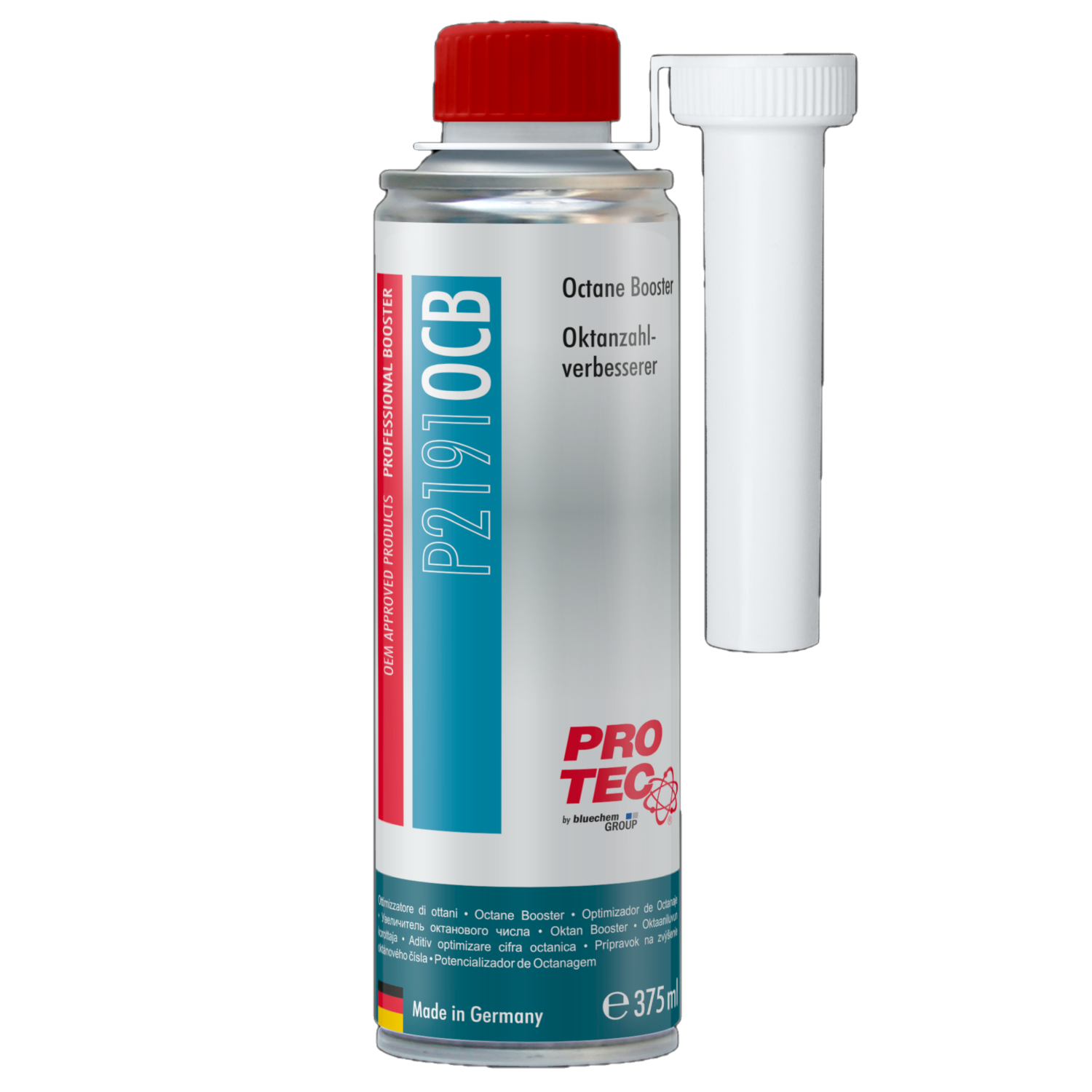 PROTEC 8x 375 ml Oktanzahlverbesserer P2191 Erhöht ROZ um bis zu 5 Punkte