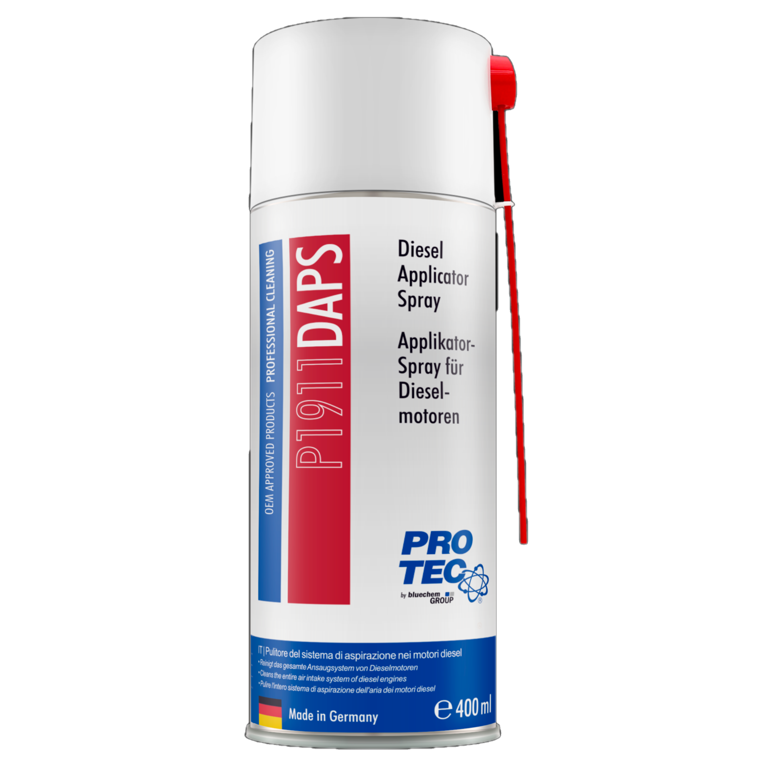 PROTEC 8x 400 ml Diesel Applikatorspray P1911 Kraftstoffsystem Diesel