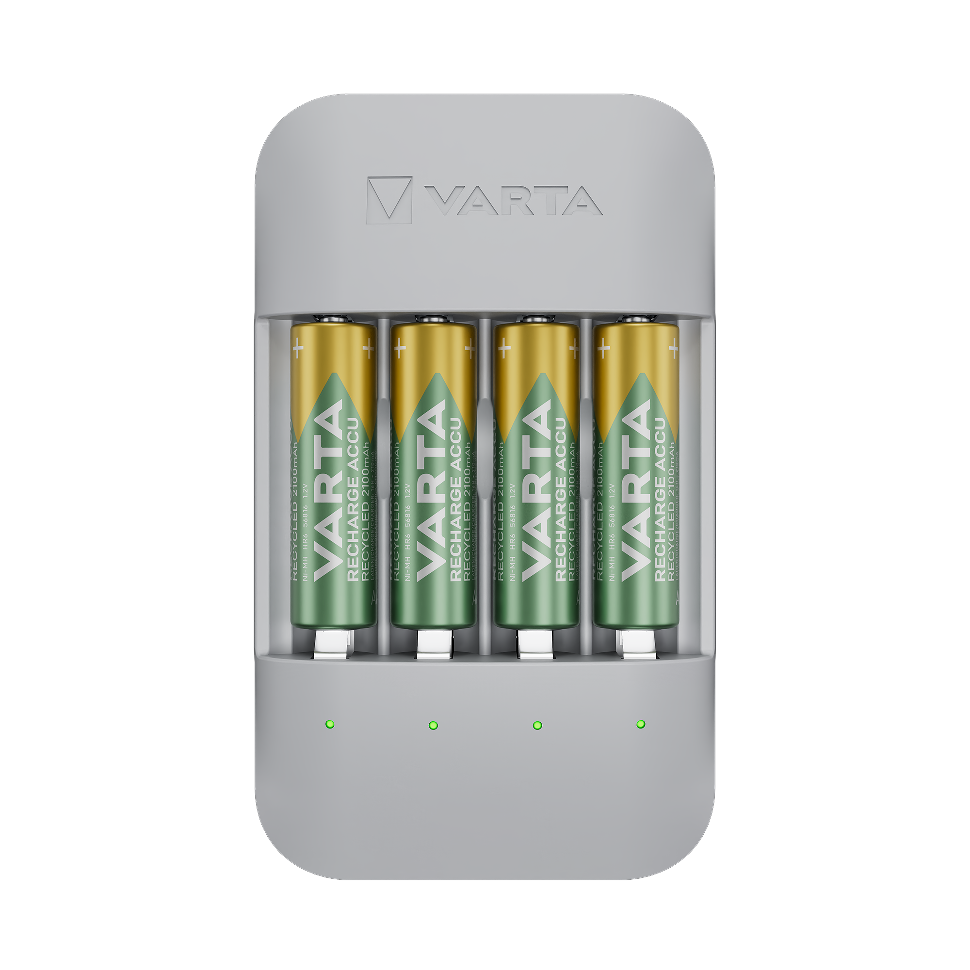 VARTA Eco Charger Pro Recycled Ladegerät & 4x AA Batterien 2100 mAh Box