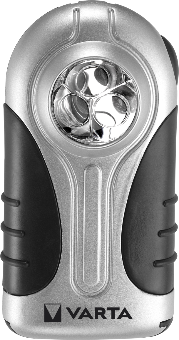 VARTA Silver Light mit Batterie 3x AAA Taschenlampe Schiebeschalter Lampe