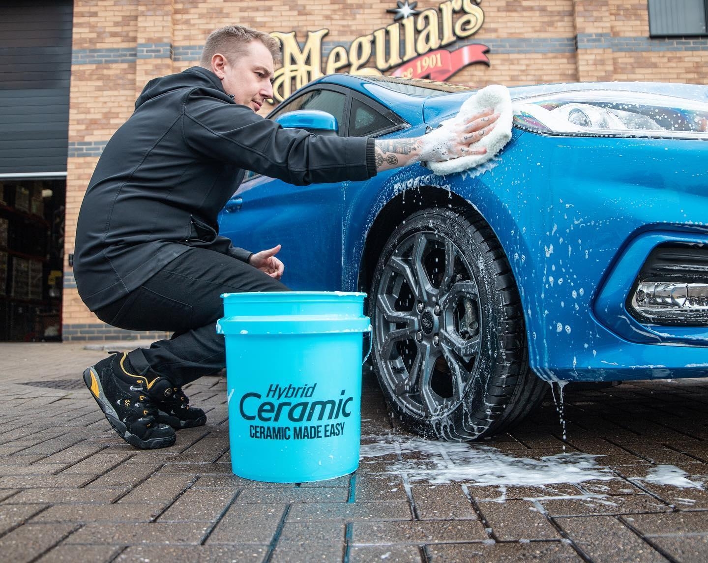 Meguiars RG206 Hybrid Ceramic Bucket Wascheimer blau ohne Inhalt 18,9 L