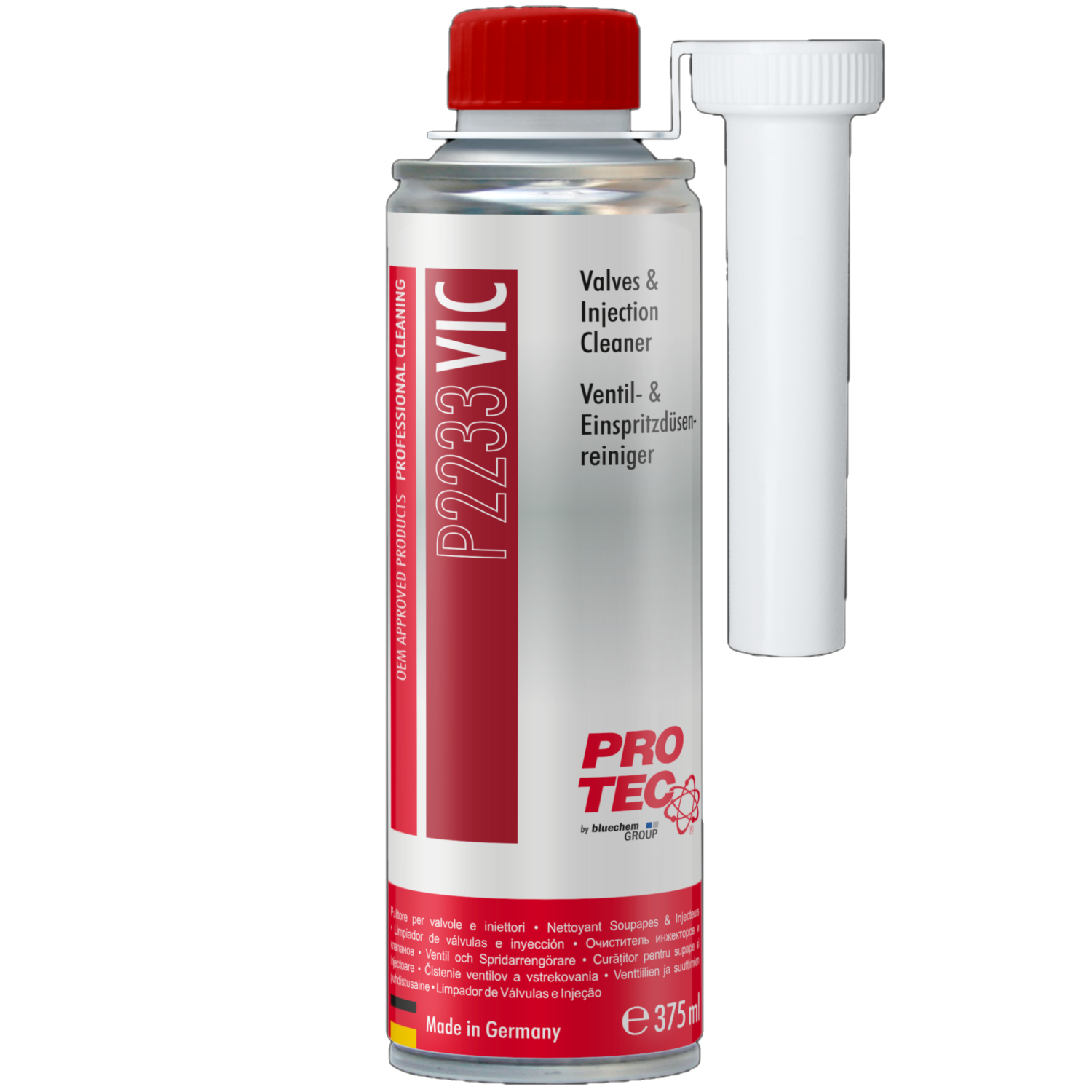 PROTEC 2x 375 ml Ventil- und Einspritzdüsenreiniger P2233 - für Benzinmotoren