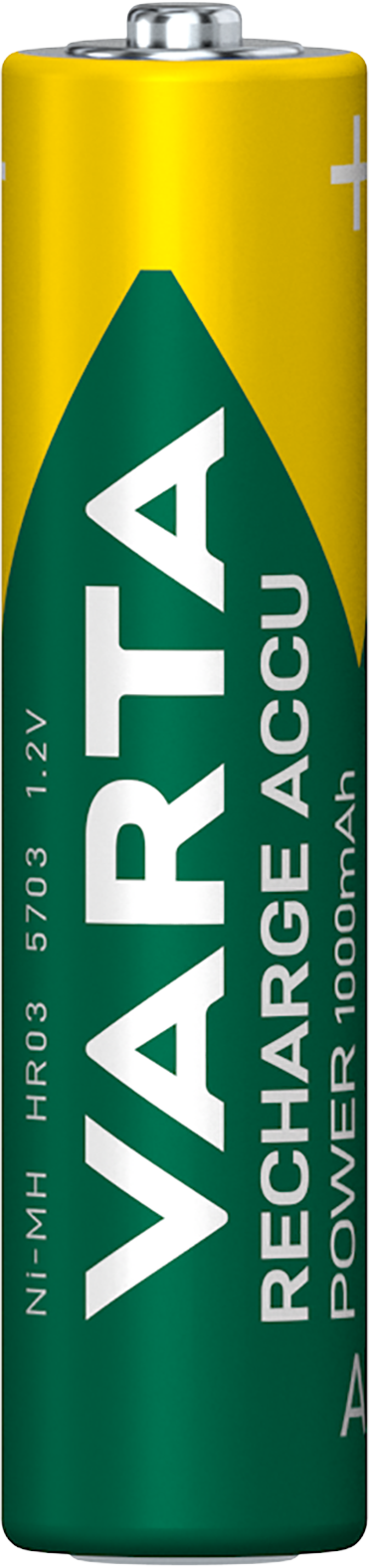 VARTA Recharge Accu Power AAA 1000 mAh Blister 2 wiederaufladbare Batterien