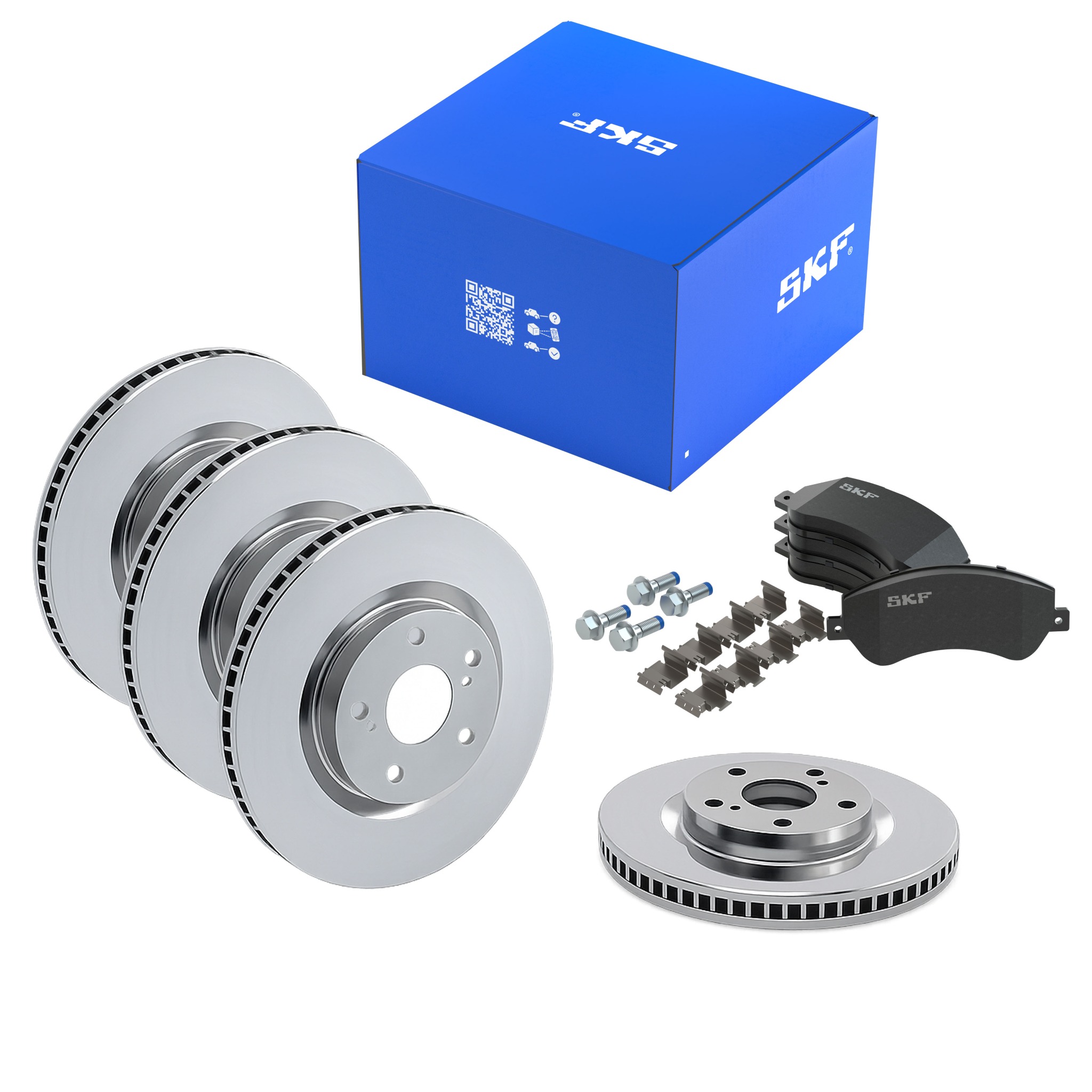 SKF Bremsenset vorne hinten Bremsscheiben Bremsbel&auml;ge f&uuml;r BMW X1 E84