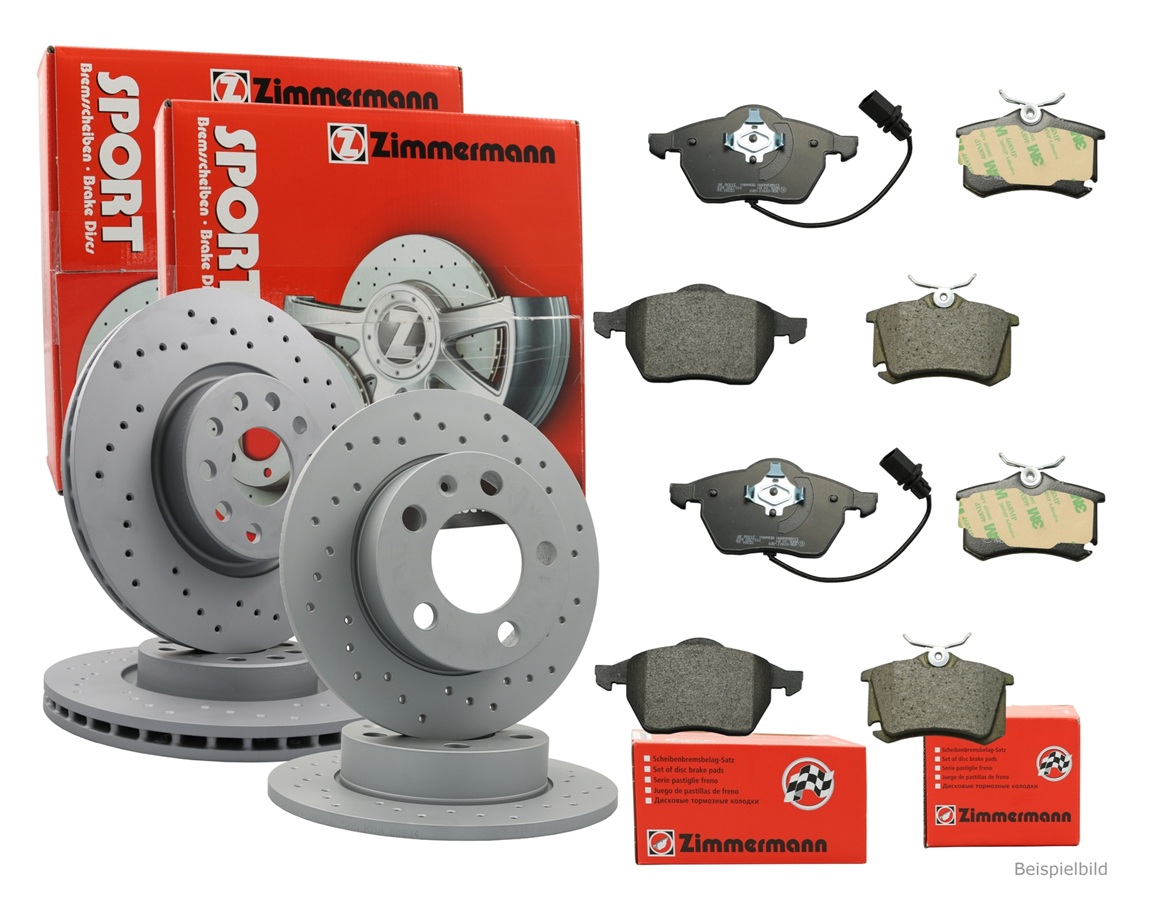 Bremsscheibe ZIMMERMANN 600.3243.52 SPORT Z für VAG, Vorderachse